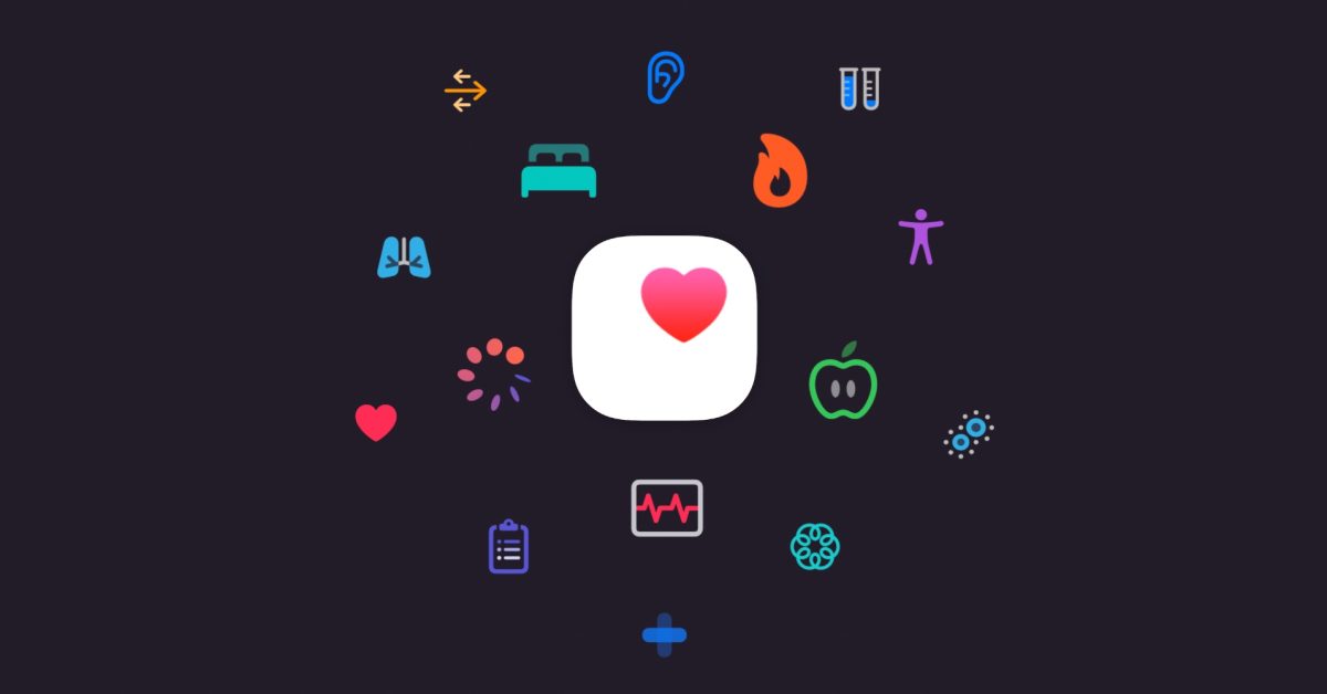Пользователь отслеживает здоровье с помощью приложения Apple Health на iPhone.