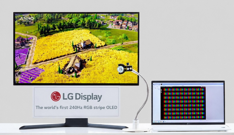 27-дюймовые OLED-дисплеи LG с RGB Stripe и частотой обновления 240 Гц.