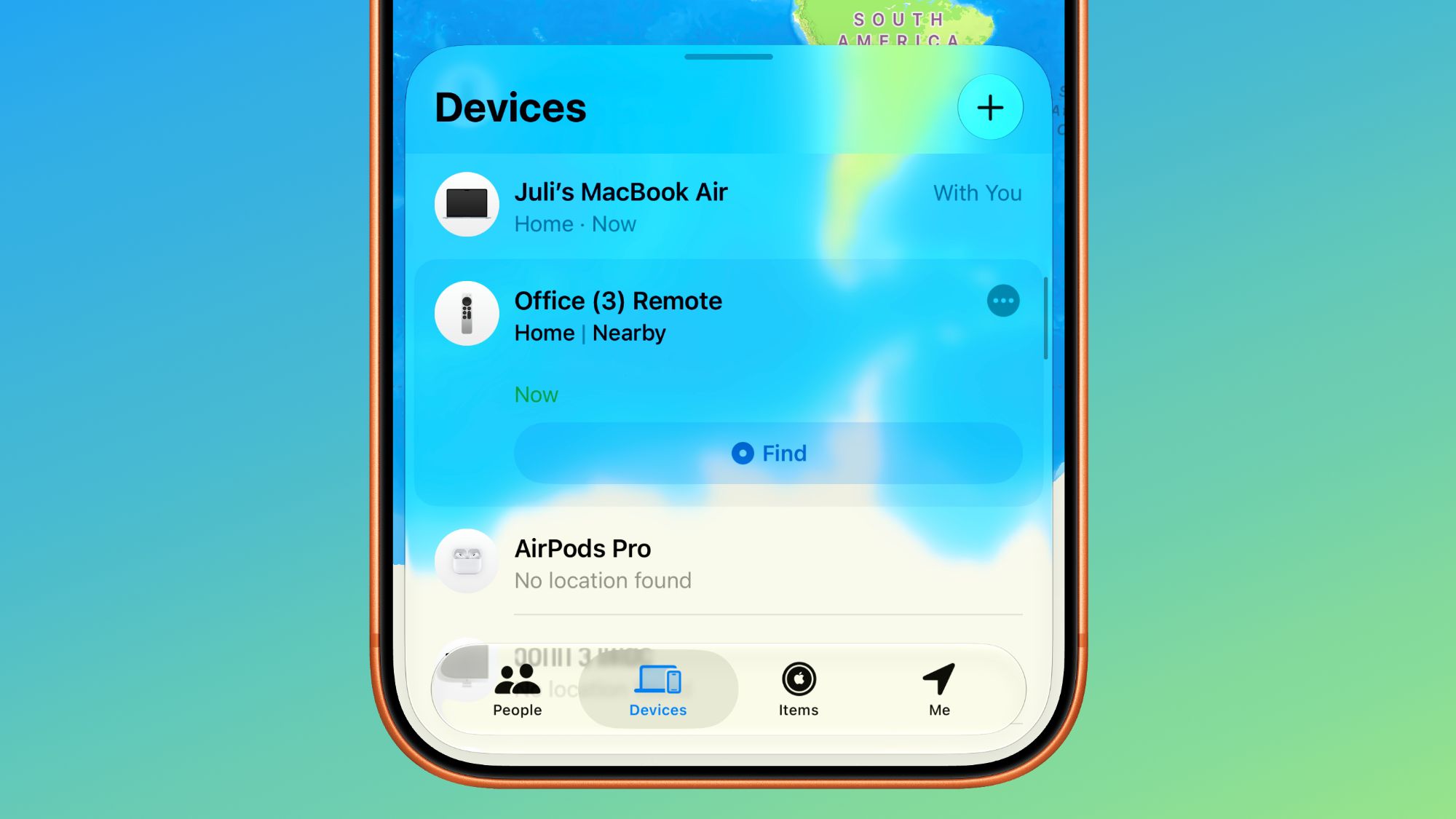 Пульт Siri с поддержкой Find My в iOS 27.2