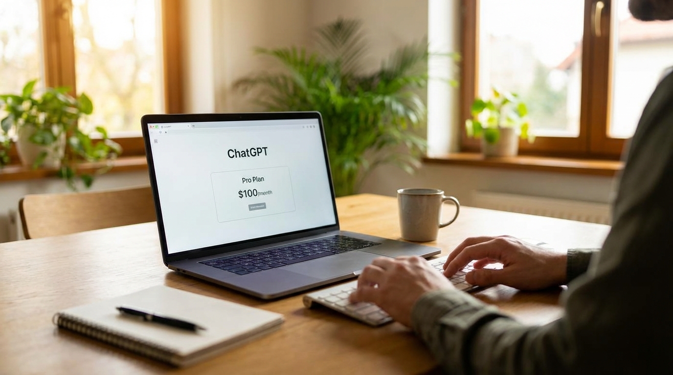 Иллюстрация нового тарифного плана ChatGPT от OpenAI за 100 долларов в месяц. Иллюстрация нового тарифного плана ChatGPT от OpenAI за 100 долларов в месяц.