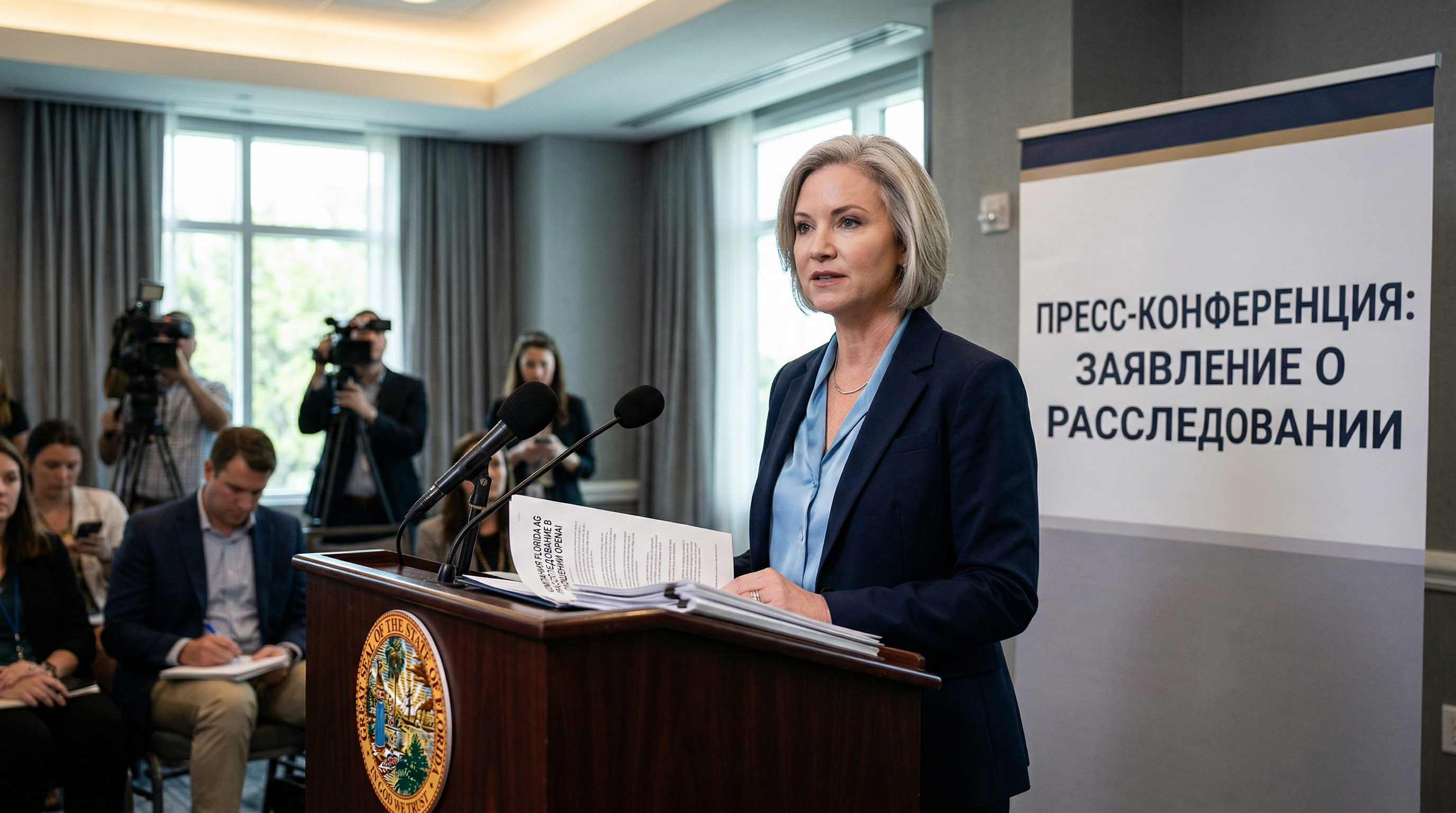 Генеральный прокурор Флориды Джеймс Утмайер и OpenAI Генеральный прокурор Флориды Джеймс Утмайер и OpenAI